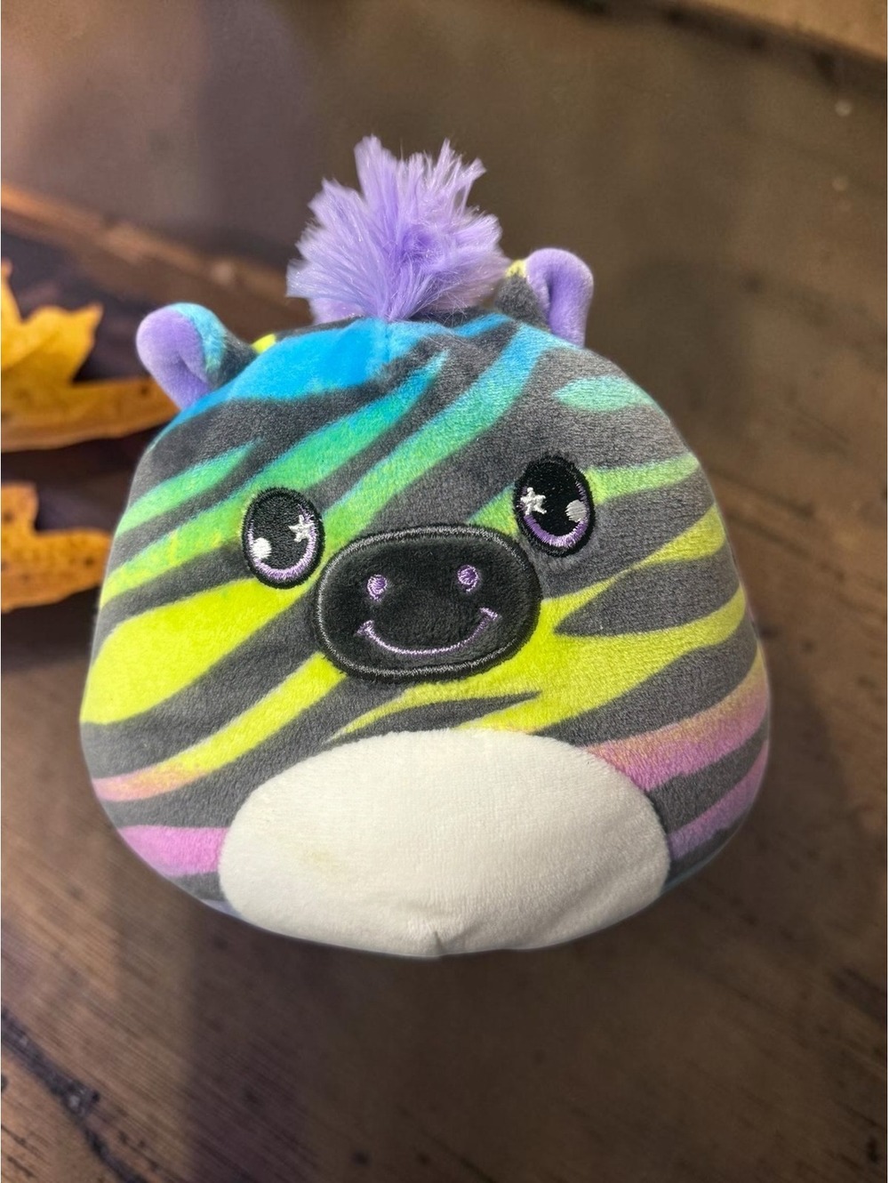 Squishmallows Safiyah Rainbow Zebra Plush